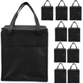 10 Pack Insulated Reusable Grocery Bag with Zippered Top, Large Insulated Bags, Thermal Food Storage Cooler Bag for Picnic, Travel, Groceries, Shopping