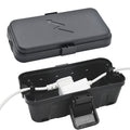 PhiloDeco Small Outdoor Electrical Box (8.5*5*2.5 inch), IP54 Waterproof Extension Cord Cover Weatherproof, Protect Outlet, Plug, Socket, Timer, Power Strip, Holiday Light Decoration, Black