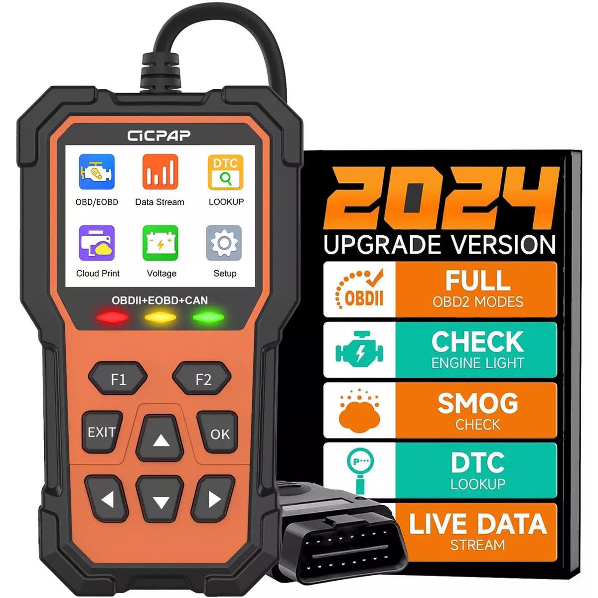 Belatt Enhanced OBD2 Scanner Code Reader, Check Engine Light Diagnostic Tool, Read/Clear Codes, Freeze Frame, I/M Readiness, Live Data, 1996+ Vehicles