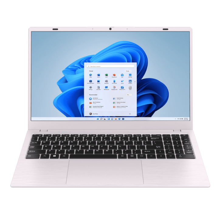 15.6-inch Laptop Computer Pink, LPDDR5 12GB RAM 512GB SSD, Intel Celeron N150 Processor(Up to 3.6GHz), Windows 11 Pro Laptop Computers with FHD IPS Display, WiFi 6, Bluetooth 6.0, Type-C, HDMI, USB