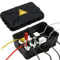 PhiloDeco Large Outdoor Electrical Box (13.7*9.5*5.5 inch), IP54 Waterproof Extension Cord Cover Weatherproof, Protect Outlet, Plug, Socket, Timer, Power Strip, Holiday Light Decoration, Black
