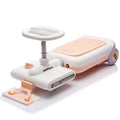 12V Cleaning Go Kart for Kids, Ride On Toys with Cleaning Mop, Kids Clean Cars, Length Can Extended, Kids' Electric Vehicles with Music/Lighting, Kids Toys for Girls Boys Ages 3-6 Years Old, Pink