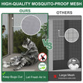 PETSCOSSET Cat Catio, Expandable Window Box Enclosure for Multiple Indoor Cats, Comfortable Wooden Small Pet Perch House