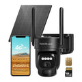 HestiaGuard 4G LTE Cellular Security Camera Solar Powered with Built-in SIM Card, Remote Access, Motion Alerts, Auto Human Tracking, 2K HD Color Night Vision, Non-WiFi Design