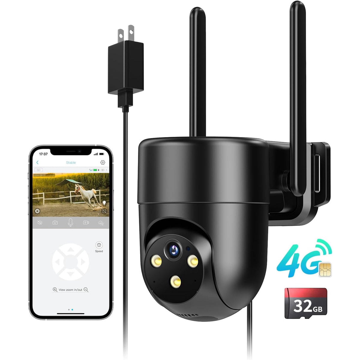 4G LTE Cellular Security Camera WP-HG-BW08