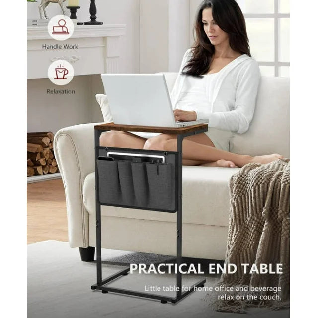 C Shaped End Table,Standing Desk Laptop