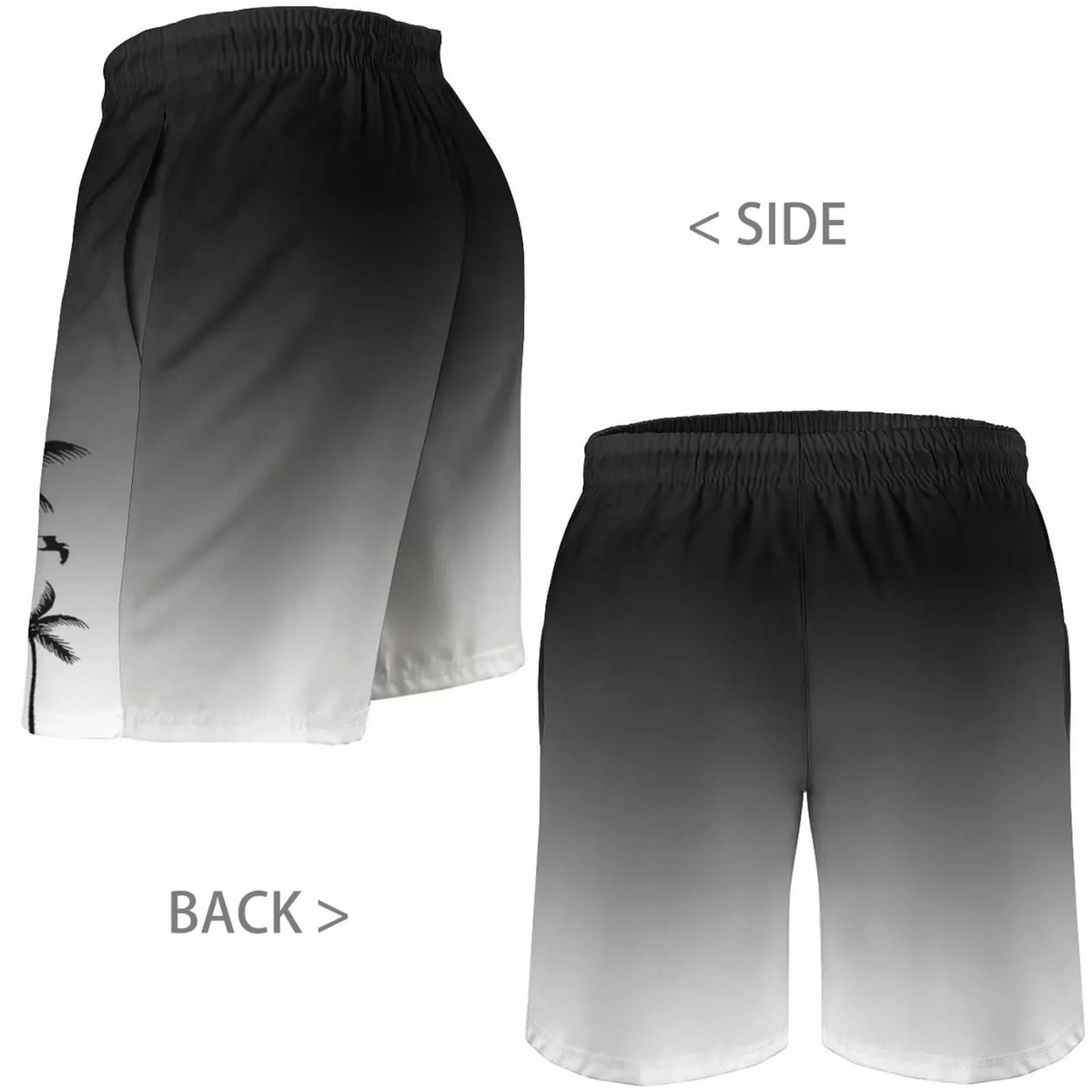 GENTS BLISS Hawaiian Men Shorts Bathing Mesh Lining Beach Shorts for Men with Pockets Swim Trunks