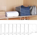 Acrylic Shelf Dividers for Closet Organization 8PCS Closet Shelf Divider for Shelves Shelf Organizer for Closet  Clear
