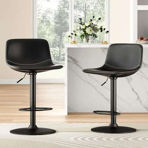 Adjustable Swivel Bar Stools Set of 2 for living room