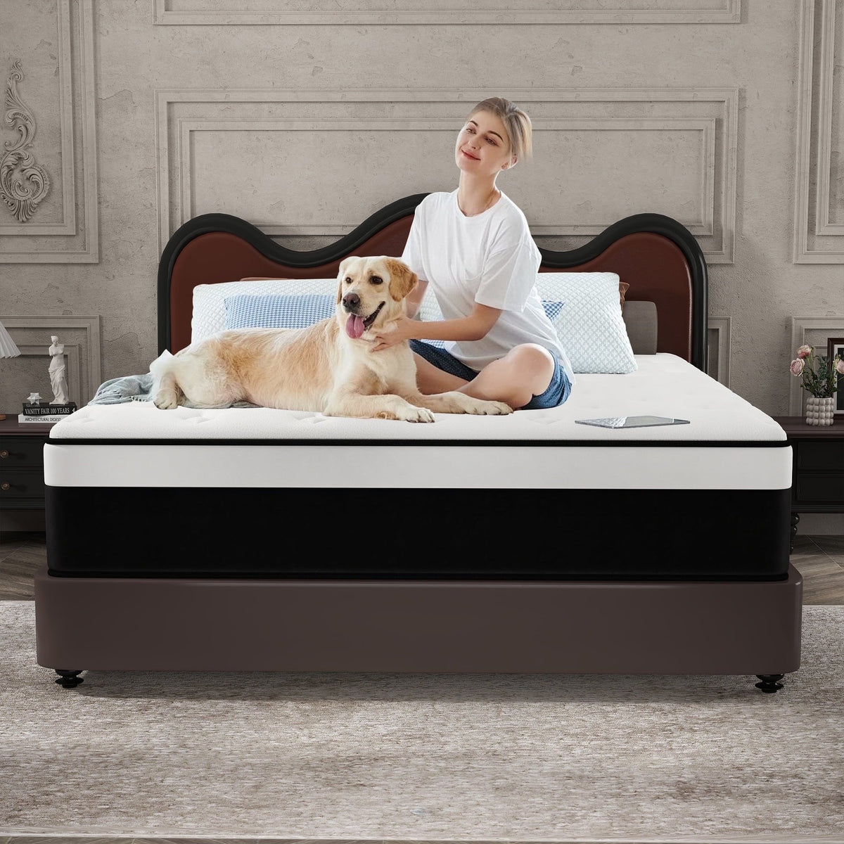 CICIMLU 12 inch Queen Mattress Medium Comfort Queen Size for Adult Hybrid Mattress in a Box