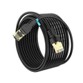 Cat 8 Ethernet Cable 50 FT, Outdoor&Indoor High Speed Heavy Duty Network LAN Internet Cable,SFTP Gold Plated RJ45 40Gbps 2000Mhz Patch Cord, for Modem/Router/Gaming,Faster Than Cat7/Cat6/Cat5 Black