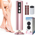 Electric Foot File  Callus Remover for Feet,9 Adjustable Speed Foot Scrubber with 40 Pcs Sandpaper Discs,Professional Pedicure Tool for Dead Skin and Calluses  Pink