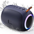 FanFun Portable Speaker, IPX7 Waterproof Mini Bluetooth Speaker with 8 Hours Playtime, Outdoor Speaker with LED Light, Blue