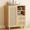 Farini Sideboard Buffet Cabinet, Accent Cabinet with Drawers and Adjustable Shelf for Kitchen, Living Room, Entryway, Nature
