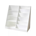 Fontoi Decorative Bookshelf, Modern 4 Tier Bookcase, Toy Storage Organizer for Toddlers' Playroom Nursery, White, 15.75"*33.47"*34.65"