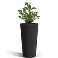BENCMATE Planters, Modern Flower Pot with Multiple Drainage Holes, Tall Planters for gardens, patios, and indoor spaces, 2PCS, Black, 13"*13"*23.6"