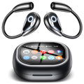 VEATOOL M94 Open Ear Headphones Intelligent Touch Screen Over The Ear Wireless Earbuds Support TF Card,60Hrs Bluetooth 5.4 Earbuds with ENC Clear