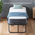 Mjkone Folding Bed with 5''Memory Sponge Mattress,Portable Guest Bed Camping Cot,Soft Padded Rollaway Sleeping Bed
