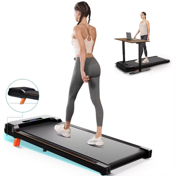 KERDOM Walking Pad Treadmill, Under Desk Treadmill, Treadmill for Home Office, Quiet Treadmill 2 in 1 for Walking and Jogging