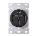 ELEGRP EV outlet, EV Charging 50Amp 125/250V Receptacle Flush Mounting Power Outlet, Heavy Duty Range Receptacle, Grounding, UL Listed, 1 Pack