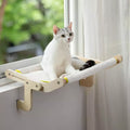 Mewoofun Pet Beds Cat Window Perch Cat Hammock Window Seat Bed with Reversible Mat Holds Up to 40lbs, Beige, 18.50"*15.60"*8.50"