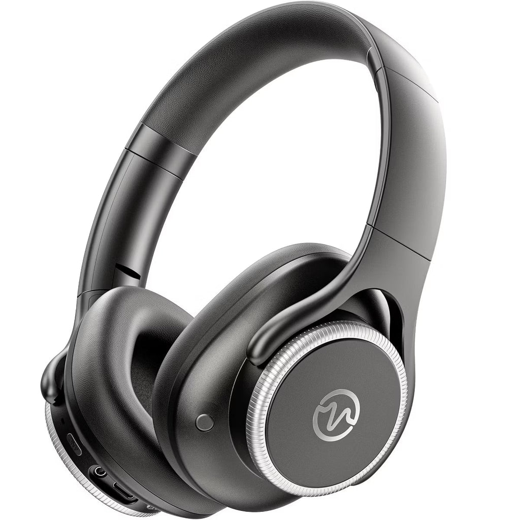 VEATOOL Hybrid Active Noise Cancelling Headphones,Wireless Over Ear Bluetooth Headphones, 60H Playtime,Foldable Design BT 6.0,Hi-Res Audio, Deep Bass