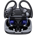 VEATOOL V6 Bluetooth Headphones Wireless Earbuds 88Hrs Playback Sport Ear Buds with Earhook Digital Display Charging Case