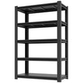 Munora 63"H 5-Tier Garage Storage Shelving Unit, Adjustable Heavy Duty Metal Rack, 2000 lbs Capacity, Powder-Coated Steel, 31.5"W x 15.75"D, Black