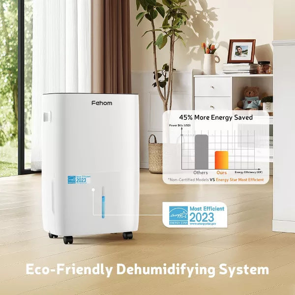 Fehom Energy Star Dehumidifier for Basements or Wet Spaces