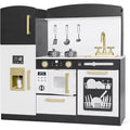 Wooden Play Kitchen Set for Kids with Ice Maker, Sink, Microwave, Dishwasher & Accessories – Educational Role Play Toy for Toddlers Ages 3+