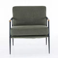 Dexmalle Mid-century Accent Chair Armchair with Metal Frame