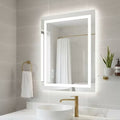 CIPACHO 32*24 Inch Frameless Bathroom Mirror - Shatterproof Touch Control Anti-Fog