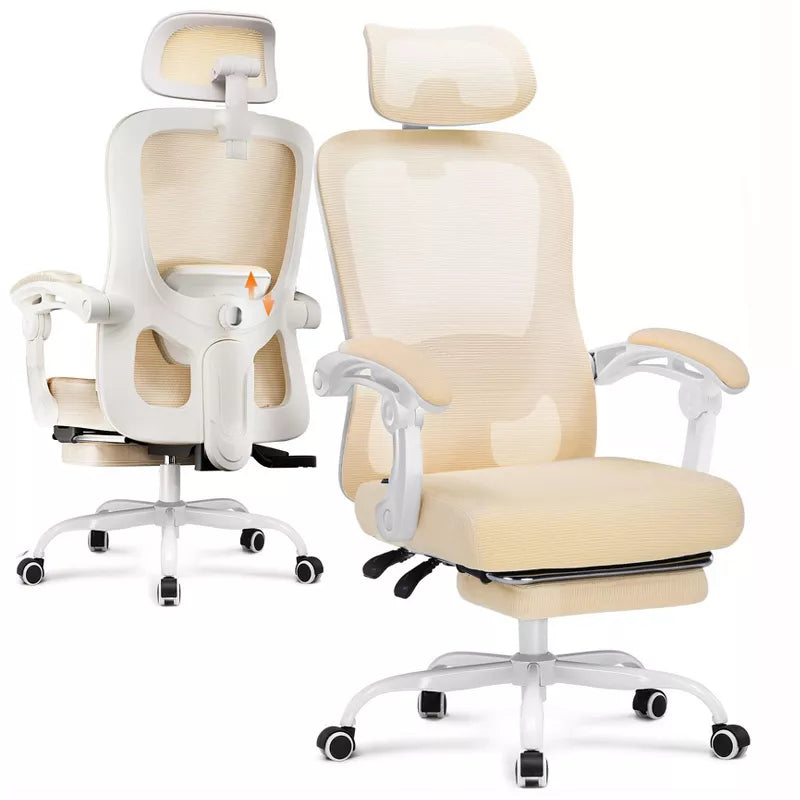 COMHOMA Mesh Office Chair, Ergonomic High Back Executive Chair with Adjustable Lumbar Support, Wide Seat