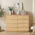 CIPACHO Modern Brown 8-Drawer Wide Dresser, Sturdy Safe Ample Storage Chest for Bedroom