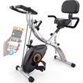 YOSUDA Folding 5 in 1 Exercise Bike, Foldable Stationary Bike for Home Gym Workout, Portable Exercise Trainer for Men/Women