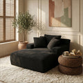 Modern Corduroy Oversized Chaise Lounge Sofa Chair - Comfy Indoor Sleeper Sofa for Living Room & Office, No Assembly Required-Upholstered Lounge Couch