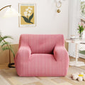 JOYRACER Bean Bag Chair Sofa, Big Comfy Chair For Bedroom Living Room, Bean Bag Lazy Chair For Adults With Pocket Armrests For Gaming & Reading, Pink