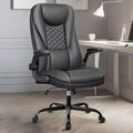 KERDOM Adjustable Office Desk Chair, Ergonomic Executive Chair with Padded Headrest and Armrests, Black