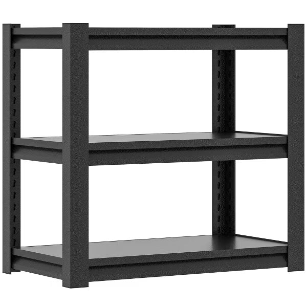 Munora - 3-Tier Heavy Duty Garage Shelving - 18"D x 34"W x 31.5"H - 1200lbs Capacity - Adjustable Metal Storage