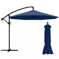 Maggift Patio Umbrellas with Base Included, Outdoor Double-Sided Umbrella with Crank Handle, for Pool Lawn Garden, Blue, 114.17"*114.17"*81.49"