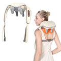 Teendow Neck Massager with Heat Feature, Shoulder Massager, Back Massager, 4 Modes, Muscle Pain Relief for Office, Home & Car, Beige