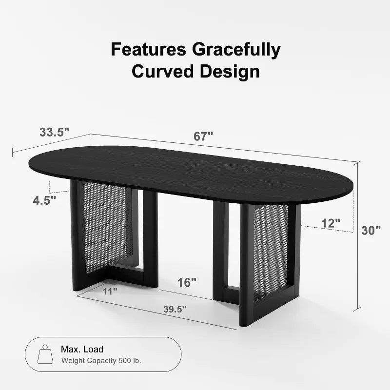 PexFix Solid Wood Dining Table Kitchen Table