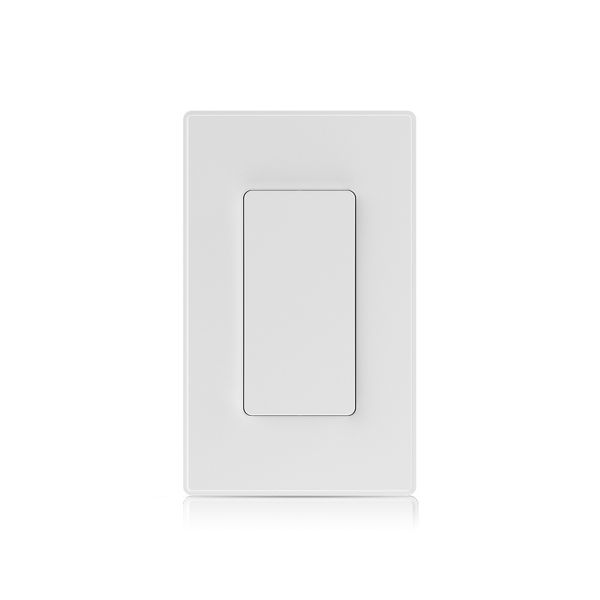 ELEGRP Smart Light Switch Single Pole, 2.4GHz Wi-Fi Light Switch Compatible w/Alexa & Google Assistant, White 1PC