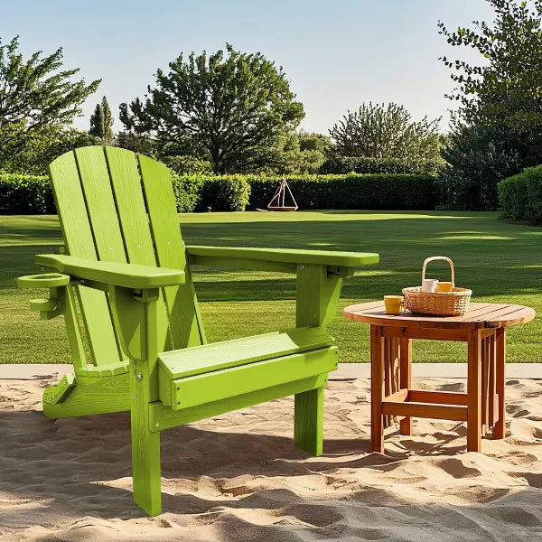 Hyleory Adjustable HDPE Adirondack Chair with Ergonomic Backrest