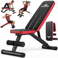 FED FITNESS Basic Adjustable Weight Bench for Home Gym, Foldable Workout Bench with 8 Backrests, 660LBS Weight Capacity