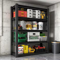 VIYET 78"H Heavy-Duty Metal Shelving with Pegboard Wheels Adjustable Multipurpose Storage Rack for Garage/Warehouse/Office/Kitchen
