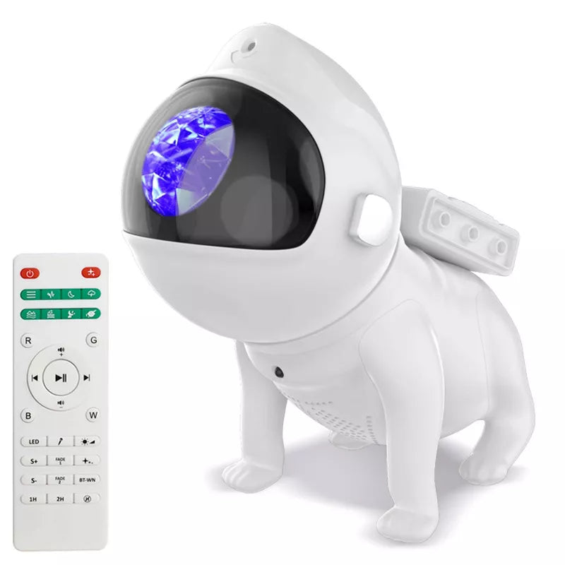 Rossetta Space Dog LED Galaxy Projector Night Lights: Modern Decor, No Assembly, Electric Hardwired