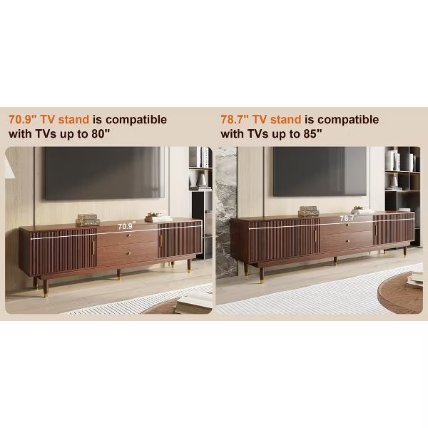 JVNOXK-Medieval Modern TV Stand Entertainment Center with Storage Drawers, Living Room Bedroom Media Cabinet