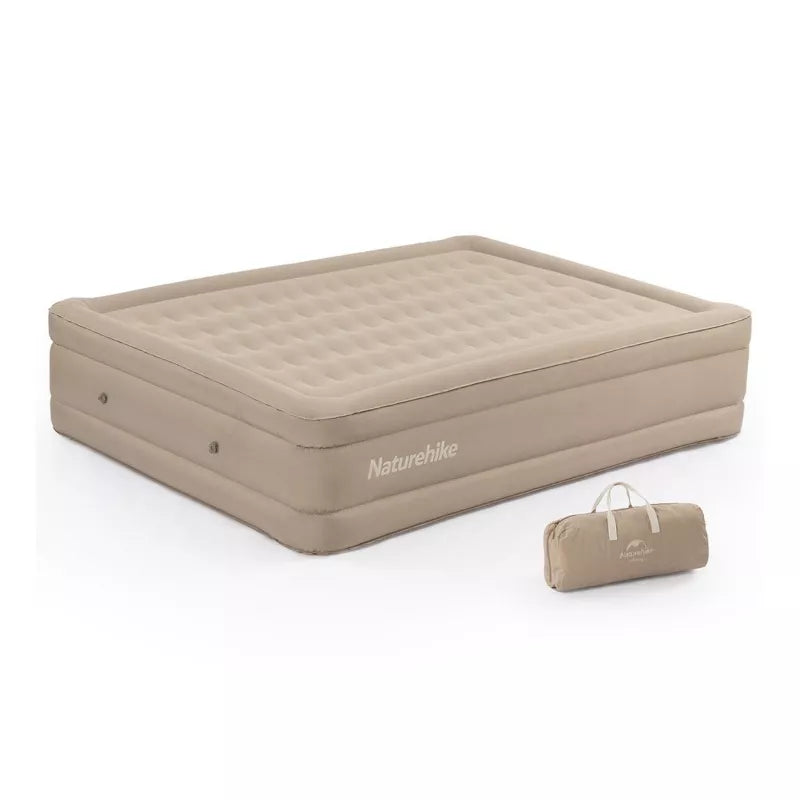 Naturehike Durable Queen Air Mattress, Raised Comfort Blow Up Mattress for Kids & Adults, Inflatable Bed with Storage Bag for Home, Travel & Camping