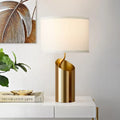 GTCLIGHTING Table Lamps for Bedroom,21.8" Modern Gold Bedside Lamps with Beige Linen Shade,Nightstand Lamps for Living Room End Table
